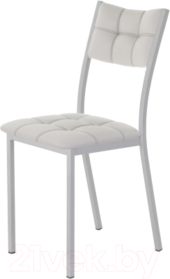 Стул AMC Comfort 3К5.6 (кожзам серый/серебристый) - фото