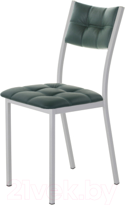 Стул AMC Comfort 3К5.9 (кожзам зеленый/серебристый) - фото