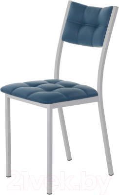 Стул AMC Comfort 3К5.13 (кожзам атлантик/серебристый) - фото