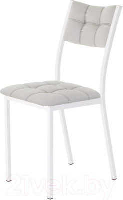 Стул AMC Comfort 3К6.6 (кожзам серый/белый) - фото