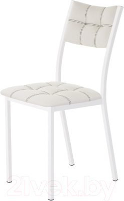 Стул AMC Comfort 3К6.12 (кожзам белый/белый) - фото