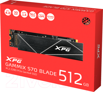 SSD диск A-data XPG Gammix S70 Blade 512GB (AGAMMIXS70B-512G-CS)