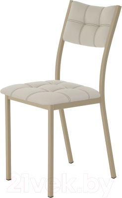 Стул AMC Comfort 3К10.3 (кожзам бежевый/капучино) - фото