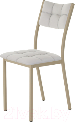 Стул AMC Comfort 3К10.6 (кожзам серый/капучино) - фото