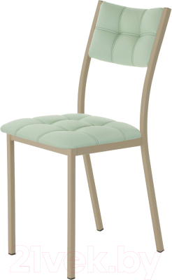 Стул AMC Comfort 3К10.10 (кожзам мятный/капучино) - фото