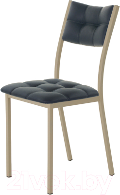 Стул AMC Comfort 3К10.16 (кожзам антрацит/капучино) - фото