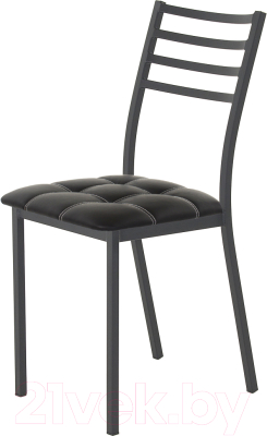 Стул AMC Comfort 4К1.1 (кожзам черный/черный) - фото