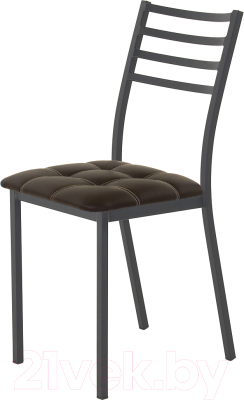 Стул AMC Comfort 4К1.2 (кожзам венге/черный) - фото