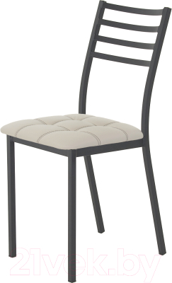 Стул AMC Comfort 4К1.3 (кожзам бежевый/черный) - фото