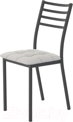 Стул AMC Comfort 4К1.6 (кожзам серый/черный) - фото