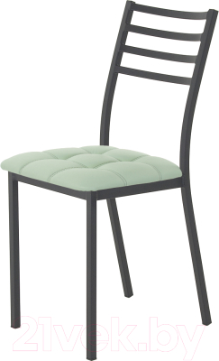 Стул AMC Comfort 4К1.10 (кожзам мятный/черный) - фото