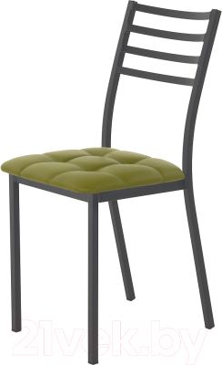 Стул AMC Comfort 4К1.11 (кожзам оливковый/черный) - фото