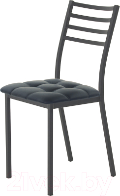 Стул AMC Comfort 4К1.16 (кожзам антрацит/черный) - фото