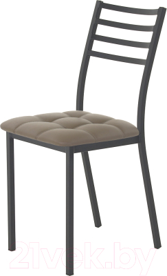 Стул AMC Comfort 4К1.17 (кожзам капучино/черный) - фото