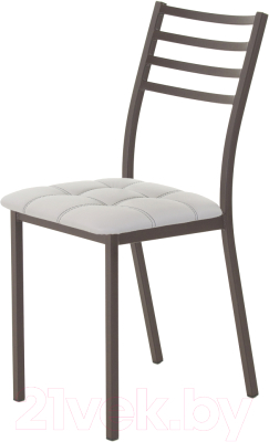 Стул AMC Comfort 4К2.6 (кожзам серый/коричневый) - фото