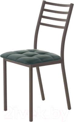 Стул AMC Comfort 4К2.9 (кожзам зеленый/коричневый) - фото