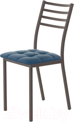 Стул AMC Comfort 4К2.13 (кожзам атлантик/коричневый) - фото