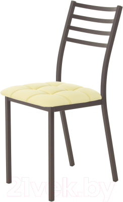 Стул AMC Comfort 4К2.15 (кожзам светло-желтый/коричневый) - фото