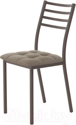 Стул AMC Comfort 4К2.17 (кожзам капучино/коричневый) - фото