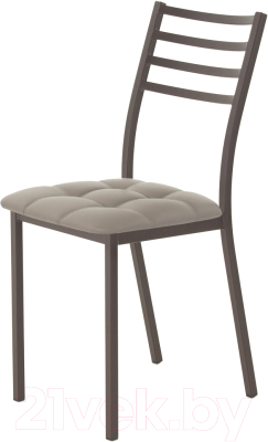 Стул AMC Comfort 4К2.18 (кожзам латте/коричневый) - фото