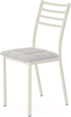 Стул AMC Comfort 4К3.6 (кожзам серый/слоновая кость) - фото