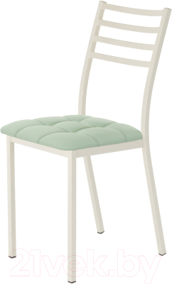 Стул AMC Comfort 4К3.10 (кожзам мятный/слоновая кость) - фото