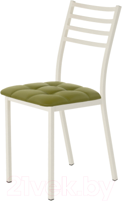 Стул AMC Comfort 4К3.11 (кожзам оливковый/слоновая кость) - фото