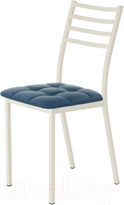 Стул AMC Comfort 4К3.13 (кожзам атлантик/слоновая кость) - фото