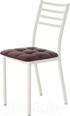 Стул AMC Comfort 4К3.14 (кожзам бордо/слоновая кость) - фото