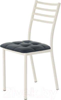 Стул AMC Comfort 4К3.16 (кожзам антрацит/слоновая кость) - фото