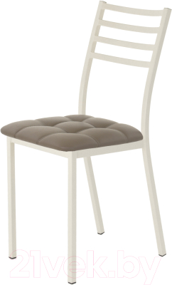Стул AMC Comfort 4К3.17 (кожзам капучино/слоновая кость) - фото
