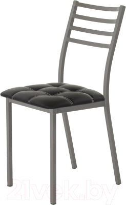 Стул AMC Comfort 4К4.1 (кожзам черный/графит) - фото