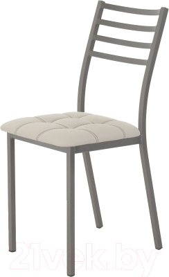 Стул AMC Comfort 4К4.3 (кожзам бежевый/графит) - фото