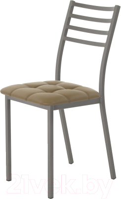 Стул AMC Comfort 4К4.4 (кожзам какао/графит) - фото