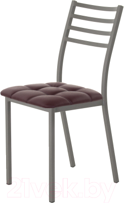 Стул AMC Comfort 4К4.14 (кожзам бордо/графит) - фото