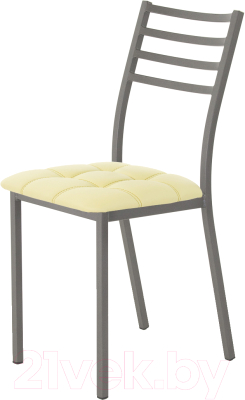 Стул AMC Comfort 4К4.15 (кожзам светло-желтый/графит) - фото