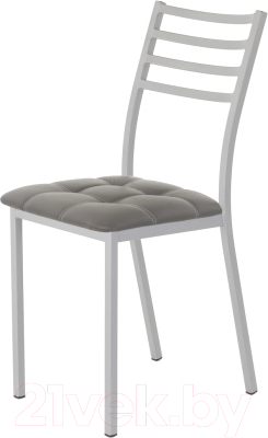 Стул AMC Comfort 4К5.5 (кожзам графит/серебристый) - фото