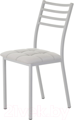 Стул AMC Comfort 4К5.6 (кожзам серый/серебристый) - фото