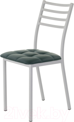 Стул AMC Comfort 4К5.9 (кожзам зеленый/серебристый) - фото