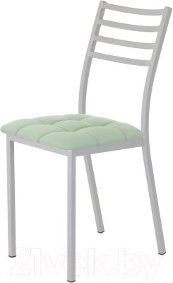 Стул AMC Comfort 4К5.10 (кожзам мятный/серебристый) - фото