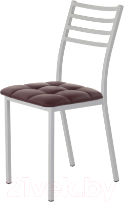Стул AMC Comfort 4К5.14 (кожзам бордо/серебристый) - фото