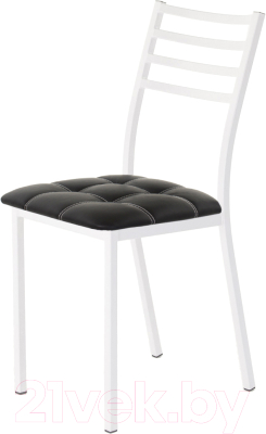 Стул AMC Comfort 4К6.1 (кожзам черный/белый) - фото