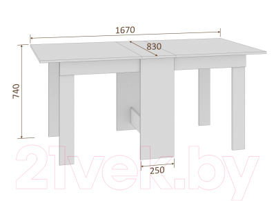 Стол-книга Кортекс-мебель Бон 6
