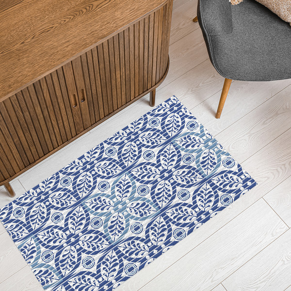 Коврик для ванной Вилина Преображение 7103 205PT-blue