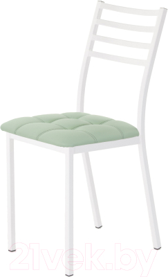 Стул AMC Comfort 4К6.10 (кожзам мятный/белый) - фото