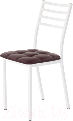 Стул AMC Comfort 4К6.14 (кожзам бордо/белый) - фото