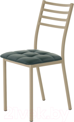 Стул AMC Comfort 4К10.9 (кожзам зеленый/капучино) - фото