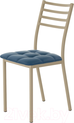 Стул AMC Comfort 4К10.13 (кожзам атлантик/капучино) - фото