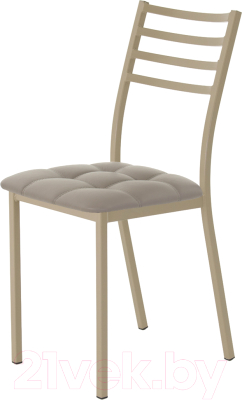 Стул AMC Comfort 4К10.18 (кожзам латте/капучино) - фото