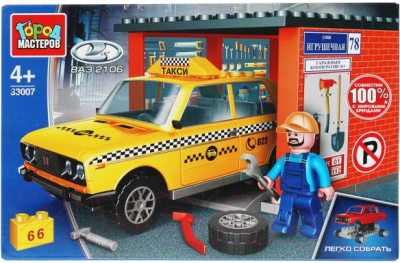 Конструктор Город мастеров Lada 2106 в гараже / 33007-KK - фото